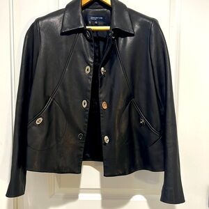 Vintage Genuine LEATHER JONES NEW YORK BLACK JACKET
